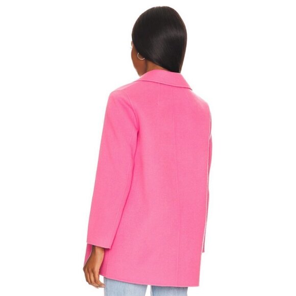 💕THEORY💕 Clairene Luxe Blazer Coat Wool Cashmere Blend Pink Orchid Large L NWT - Picture 2 of 16